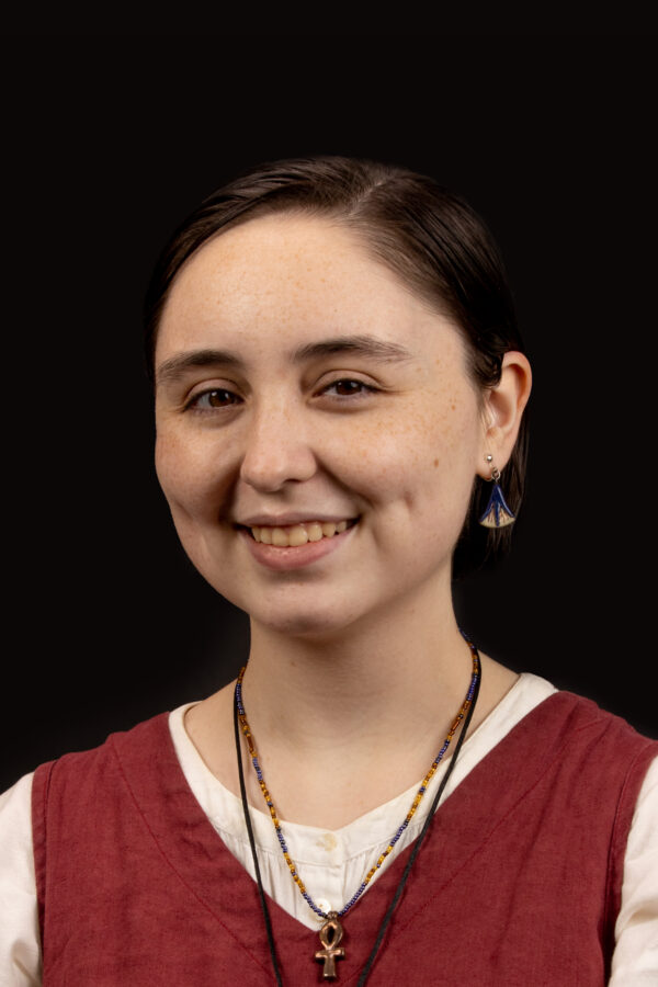 A portrait photo of Cel Crue, secretary for the New Brunswick College of Craft and Design Student Association.
