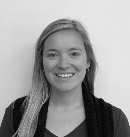 A black and white portrait picture of Jaime Butler, NBCCD Student Life Coordinator.